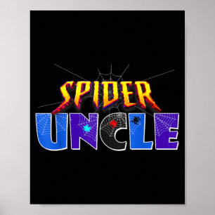 Póster Tío Araña Diseño Día del Padre Familia Combinada