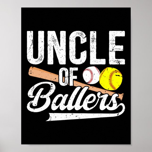 Póster Tío Ballers Béisbol (Frente)
