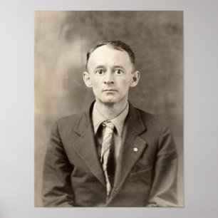 Póster Tío Creepy - Viejo retrato de Halloween embrujado