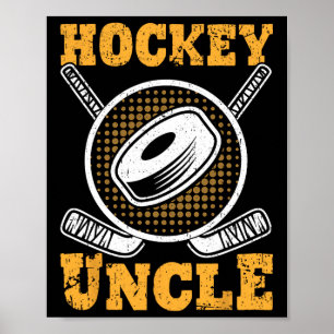 Póster Tío de hockey Familia Deportes Entrenador Jugador