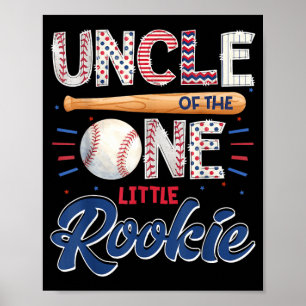 Póster Tío del pequeño novato de béisbol 1º