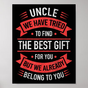 Póster Tío Gracioso Regalos A Los Padres Día De La Niece