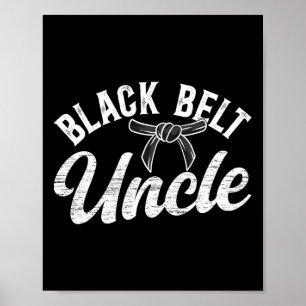 Póster Tío Karate del Cinturón Negro Tío Karate