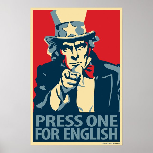 Póster Tío Sam - poster de parodia de Obama (Frente)
