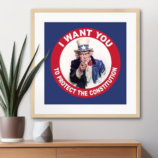 Póster Tío Sam: TE QUIERO...