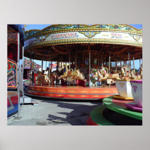 Póster Tiovivo en el poster justo