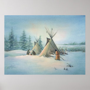 Póster TIPI CAMP SQUAW por SHARON SHARPE