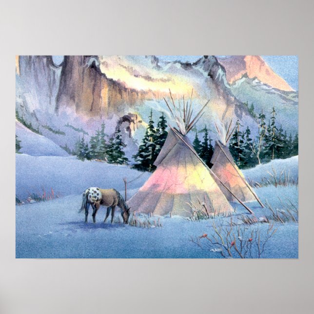 Póster TIPI WINTER APPALOOSA por SHARON SHARPE (Frente)