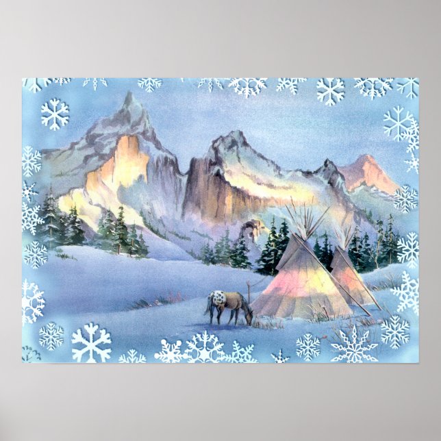 Póster TIPI WINTER APPALOOSA por SHARON SHARPE (Frente)