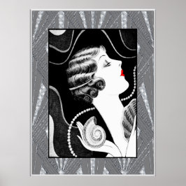 Póster Típicamente Lady de los años 20