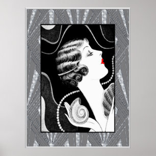 Póster Típicamente Lady de los años 20