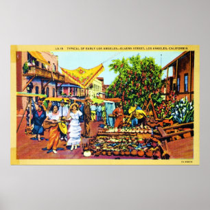 Póster Típico de la calle Los Ángeles - Olvera