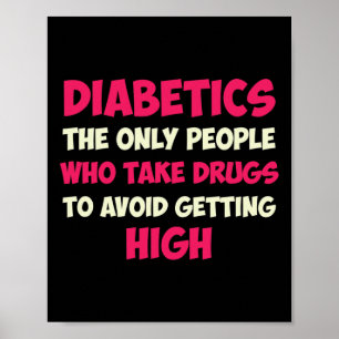 Póster Tipo 1 Diabetes Mamá Madre T1d Conciencia sobre la