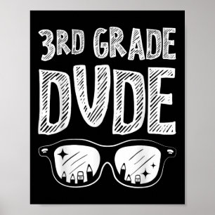 Póster Tipo de 3er Grado De vuelta a la Escuela Divertido