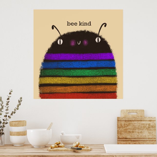 Póster Tipo de abeja (Cocina)