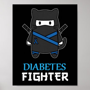 Póster Tipo de diabetes para combatir la diabetes tipo de