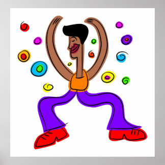Póster tipo groovy