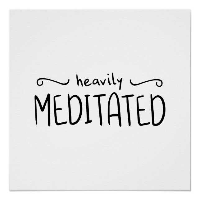 Póster Tipografía altamente meditada (Anverso)