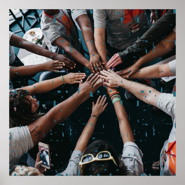 Póster Tipografía - Coraje - Foto Personalizado (Frente)