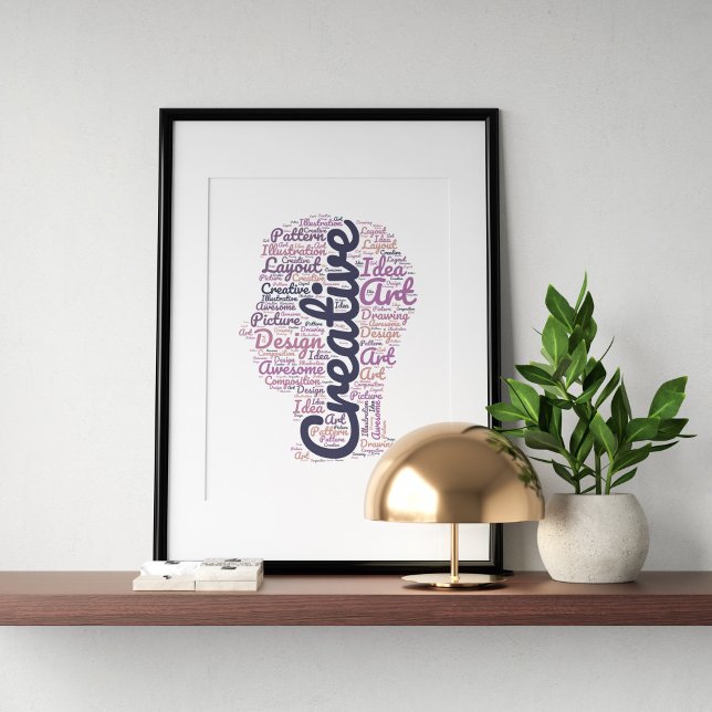 Póster Tipografía creativa en forma. (Subido por el creador)