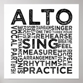 Póster Tipografía de Alto