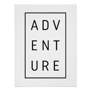 Póster Tipografía de aventura