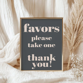 Póster Tipografía de Boho rosa Baby Shower favorece el Ró