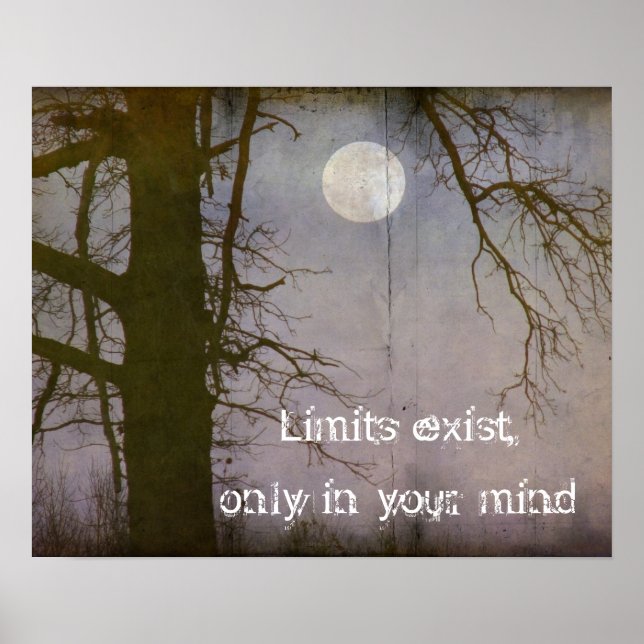 Póster Tipografía de citas lunas completas (Frente)