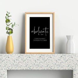 Póster Tipografía de la lección de vida divertida