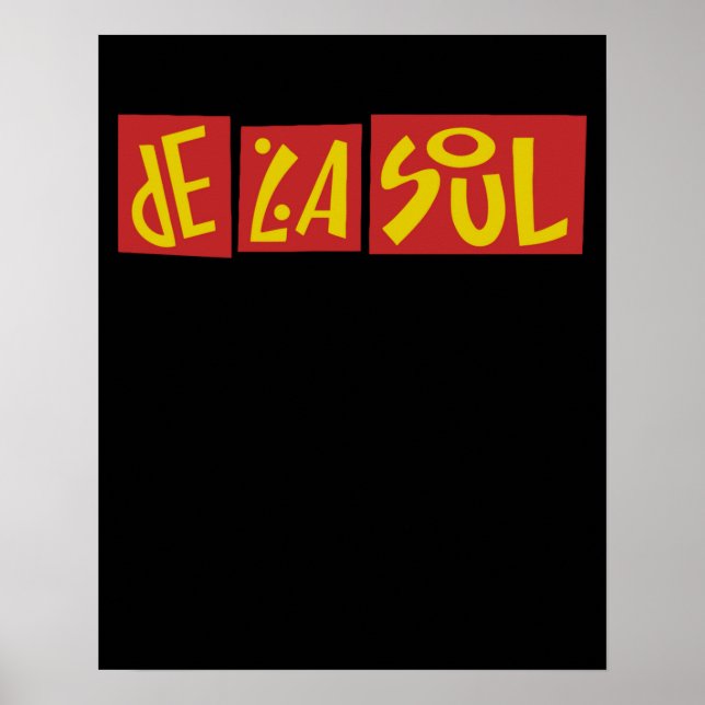 Póster Tipografía de La Soul (Frente)