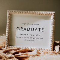 Tipografía de moda Felicitaciones Graduado