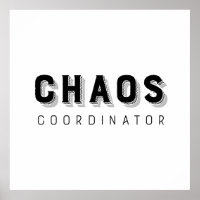 Tipografía del coordinador del caos