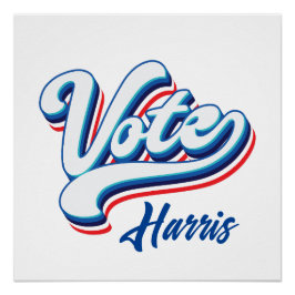 Póster Tipografía electoral de votación