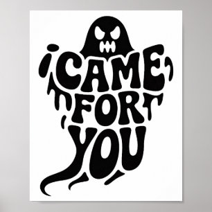 Póster Tipografía Fantasma Vine Por Ti