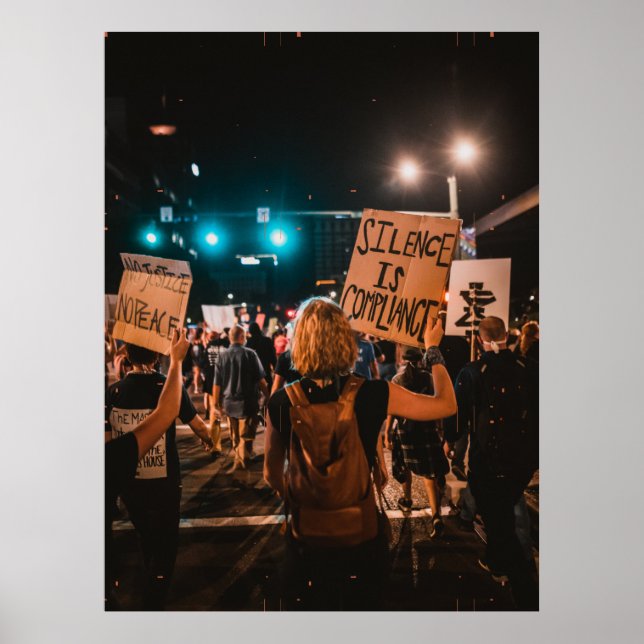 Póster ¡Tipografía fotográfica personalizado UNITE! Póste (Frente)