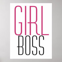 Tipografía Girl Boss Rosa Negro
