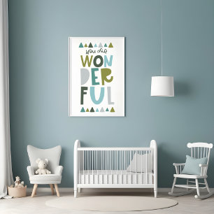 Póster Tipografía Impresionante para Niños 'Tú Eres Marav