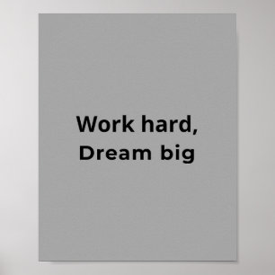 Póster Tipografía Inspiradora de Éxito y Motivación