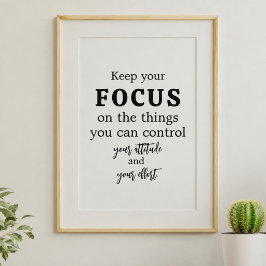 Póster Tipografía Motivacional Minimalista