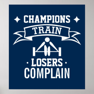 Póster Tipografía Motivacional Motivación de Gimnasio
