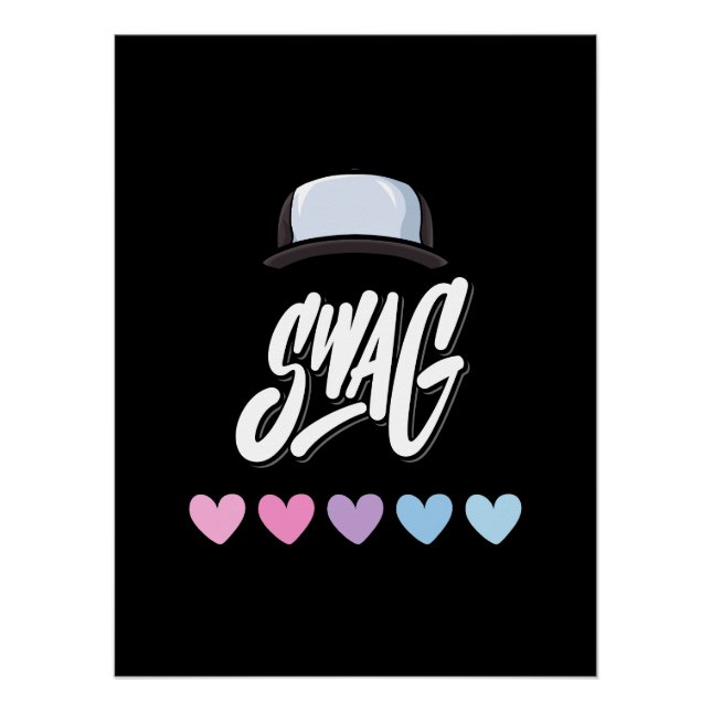 Póster Tipografía Swag Good Vibes (Anverso)