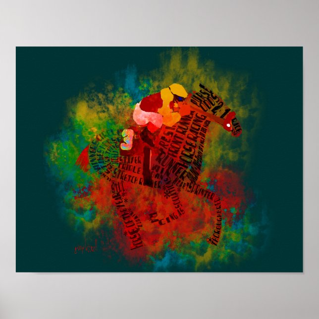 Póster Tipografía toscada" (Frente)