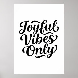 Póster Tipografía Vibraciones Alegres