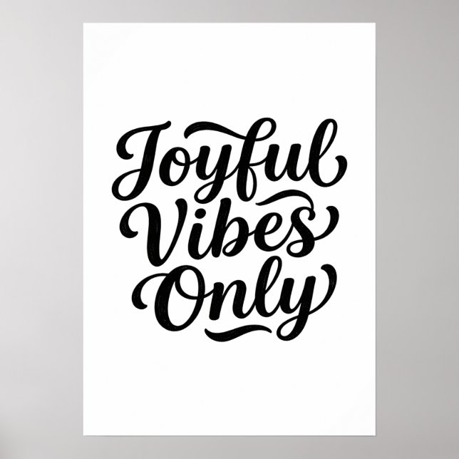 Póster Tipografía Vibraciones Alegres (Frente)