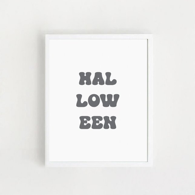 Póster tipográfico de Halloween (Subido por el creador)