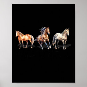 Póster Tipos de Caballos de Raza de Caballo