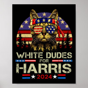 Póster Tipos para Kamala Harris Señora sin hijos y con ga