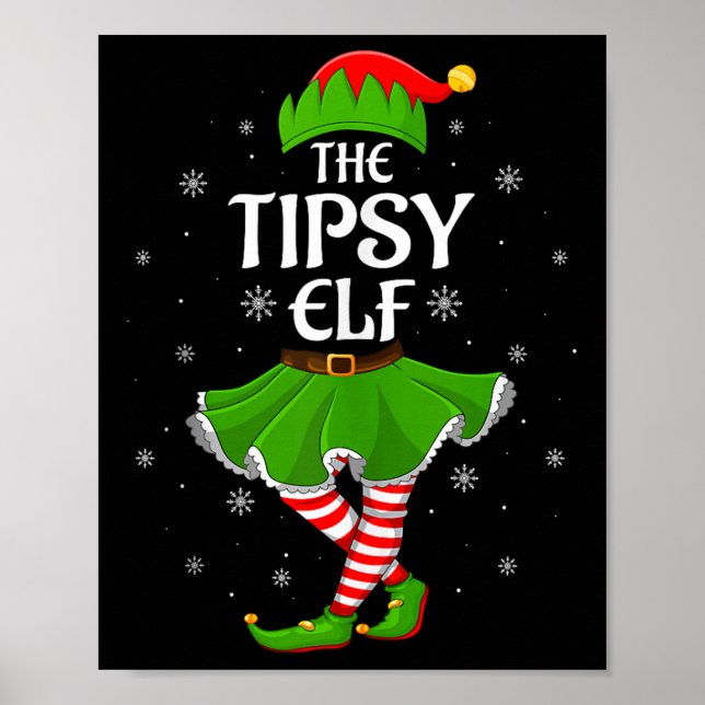 Póster Tipsy Elf Christmas Family Girls Women Elf Squad X (Frente)