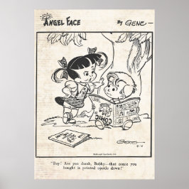 Póster Tira cómica de Angel Face "Printside Down"