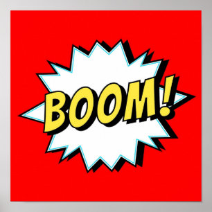 Póster Tira cómica de Boom
